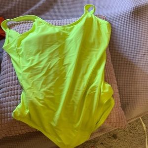 Neon Green One Piece Bathing Suit
